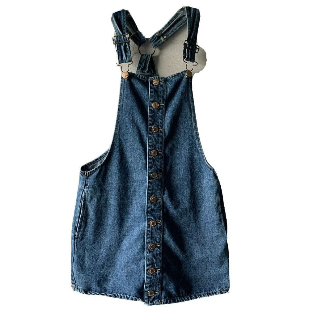 Forever 21 denim dress small Overalls jumper Mini